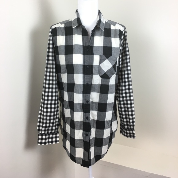 🛍American Eagle Buffalo Check Jegging Shirt - Picture 2 of 4